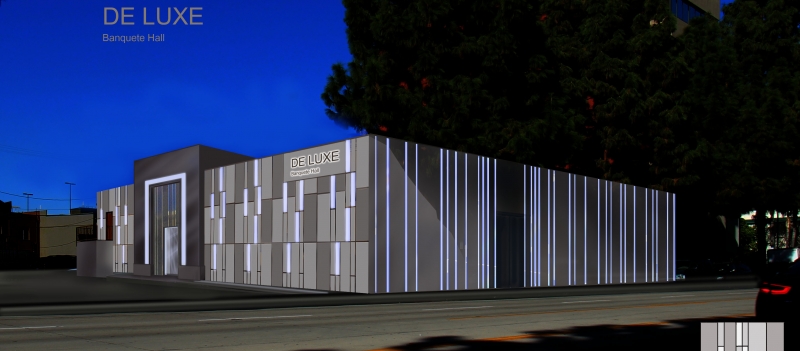 An Artist Rendering of De Luxe's New Exterior