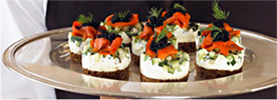 De Luxe Event Venue Catering - Hors D’oeuvres