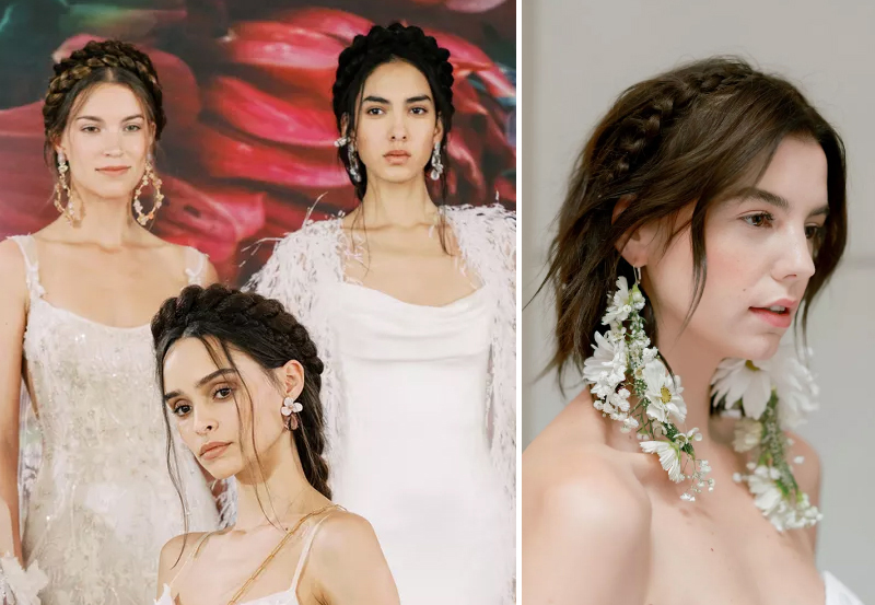 2020 Bridal Hair Trends - Crown Braids