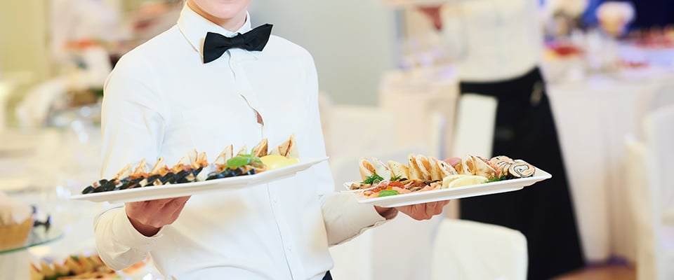 Waiter with food